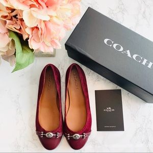 🌸 Coach Leila Suede Flats 7.5